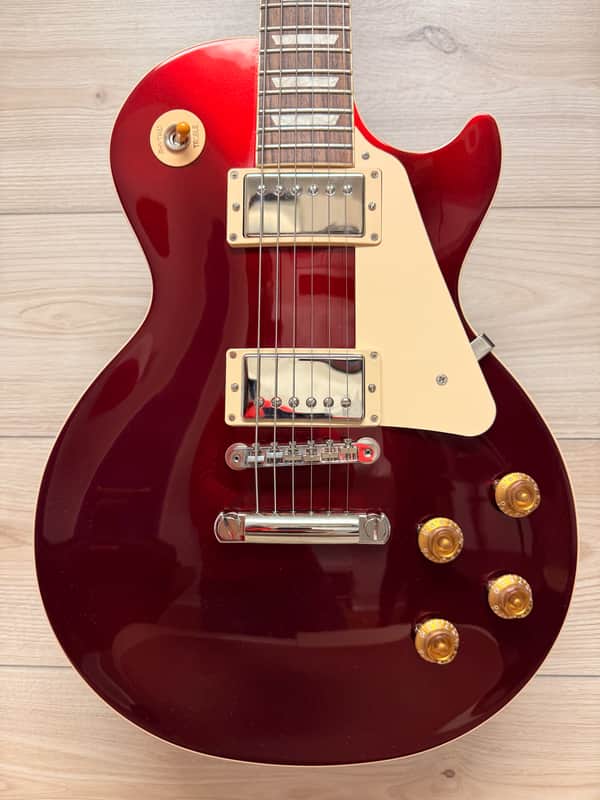Gibson Les Paul Standard 50s Plain Top 50s - Sparkling Burgundy Top image 1