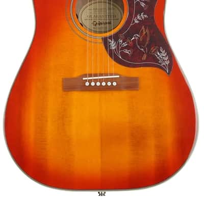 Epiphone Hummingbird Studio Acoustic-Electric Guitar - Faded Cherry image 4