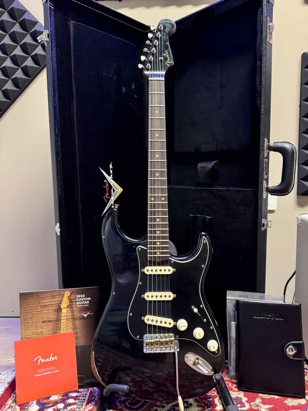 FENDER CUSTOM SHOP LIMITED EDITION STRATOCASTER DUAL-MAG II RELIC AGED BLACK 1960 image 1