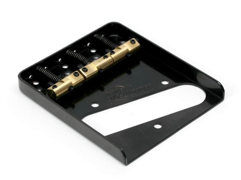Wilkinson WTB Ashtray Bridge Tele Style w/Compensated Brass Saddles 2020 Black image 1