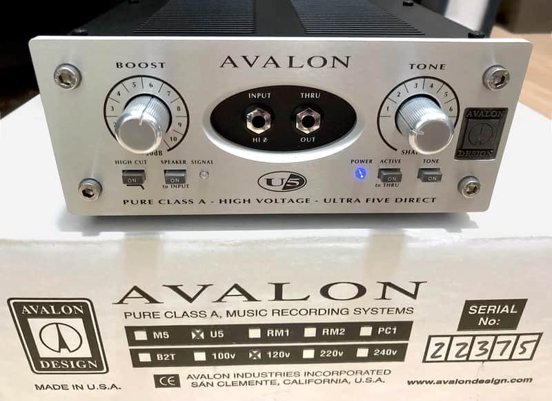 Avalon U5 Direct Box / Instrument Preamplifier Used 2 Times MINT! image 1