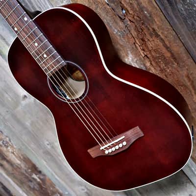 Art&Lutherie Roadhouse Parlor Guitar - Tennessee Red A/E image 2