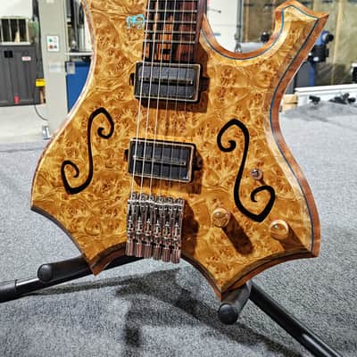 Barlow Guitars Osprey Semi-Hollow 2025 - Golden Camphor / Mun Ebony image 3