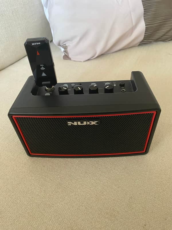 NuX Mighty Air 4-Watt 2x2" Stereo Bluetooth Guitar Combo 2020s - Black image 1