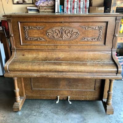 Kranich & Bach April 11 1896 Upright Piano 1896 Brown image 2