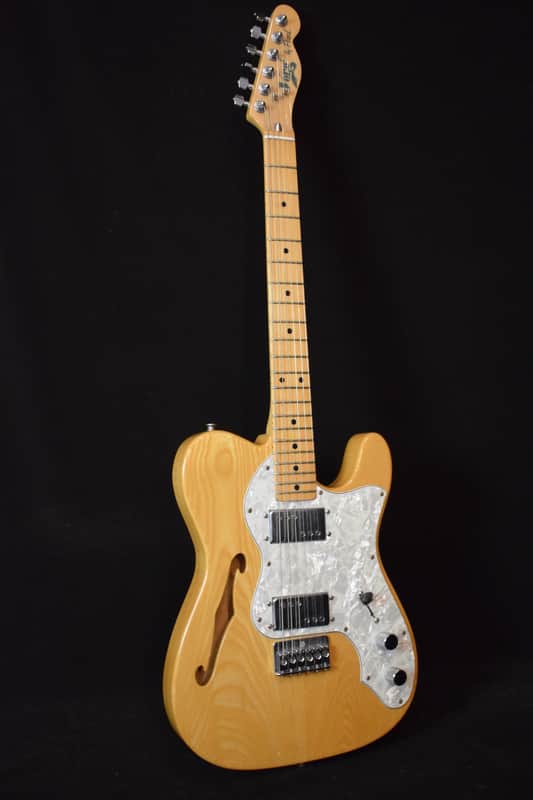 Vorg by Pearl Telecaster Thinline 1977 - natural image 1