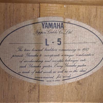Yamaha L-5 early 1980s Natural image 2