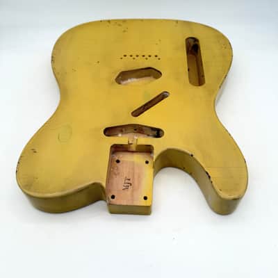 MJT Telecaster Body Lefty Relic Alder Nitro Butterscotch Light mjt6652 image 4