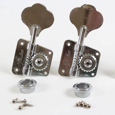 1976-1977 Vintage Fender Jazz/Telecaster/Precision Bass PBass Chrome ~Honest Patina~ TUNERS USA Tuning Pegs 1970s image 5