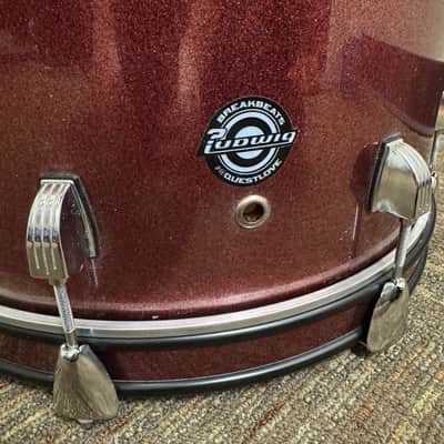 Ludwig Questlove Breakbeats Bass Kick Drum 16x14" Wine Red Sparkle image 10