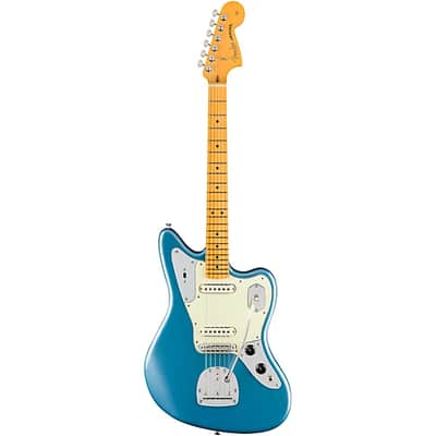 Fender American Professional Classic Jaguar Electric Guitar. Maple Fingerboard, Faded Lake Placid Blue image 4