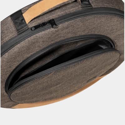 Meinl MCCB22MO 22 Inch Cymbal Gig Bag with 15 Inch HiHat Compartment Mocha image 4