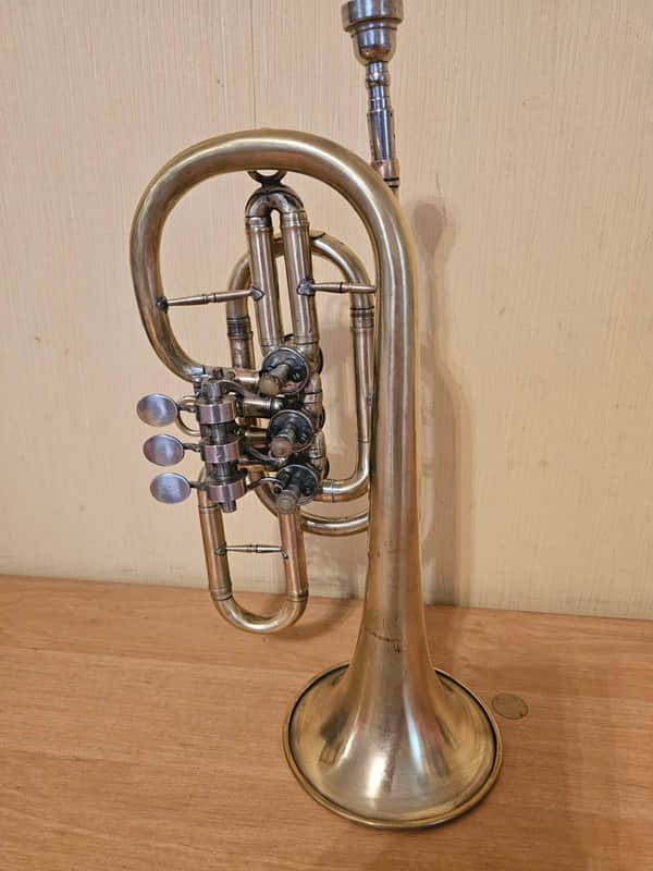 Soviet Trumpet Cornet USSR Musical Wind Instrument Vintage and Rare