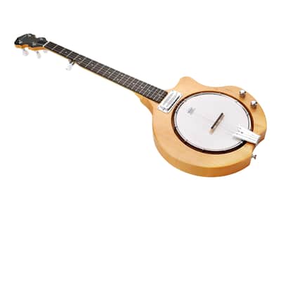 Caraya BJ60 5-String Electric-Acoustic Mountain Banjo – Ceramic Pickups, Double Rods image 5