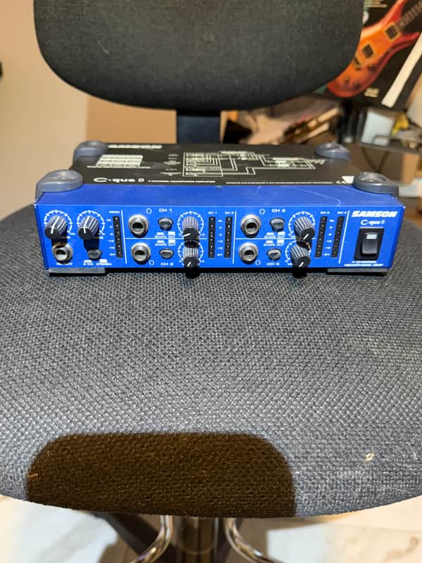 Samson C-Que8 C Class 4-Channel Headphone Mixer/Amplifier 2010s - Blue image 1
