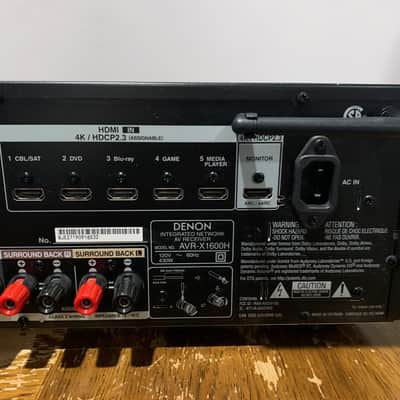 Denon AVR-X1600H 7.2 Channel 4K HEOS Ultra HD Integrated Network AV Receiver image 9