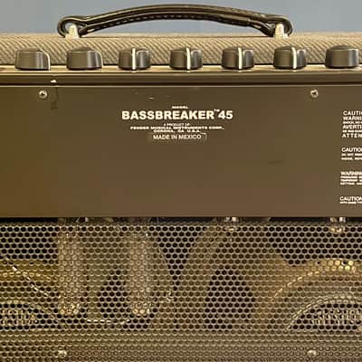 Fender Bassbreaker 45 2-Channel 45-Watt 2x12" Guitar Combo 2016 - 2024 - Gray Tweed image 4
