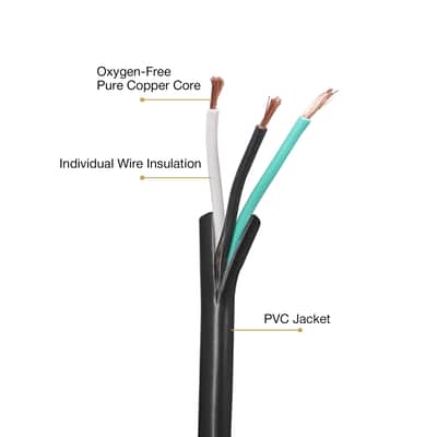 STC-PP4-2PK | 2 Pack 4FT 14AWG AC PowerCon Cable with Twist Lock, Input to Output 3 Pin Cable for Powered Speaker, Stage Light, LED Screen and More image 3