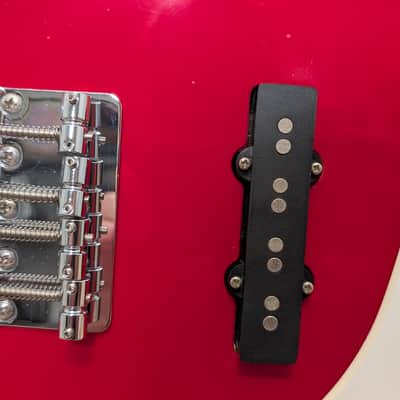 Fender  Squier Loaded Jazz Body / 1994 Black Label / Torino Red / Rare USA Body image 2