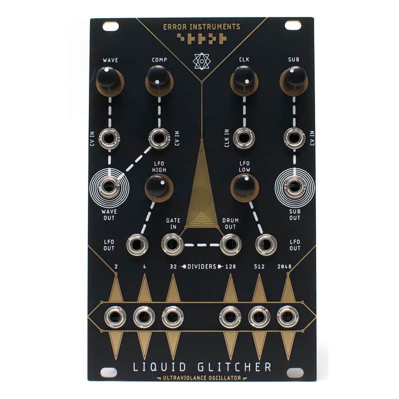 Error Instruments Liquid Glitcher Eurorack Ultraviolence Oscillator (Gold) image 1