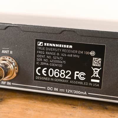 Sennheiser EM 100 G3 Receiver w/ SK 100 G2 Bodypack - B Range (NO PSU) CG010XT image 8