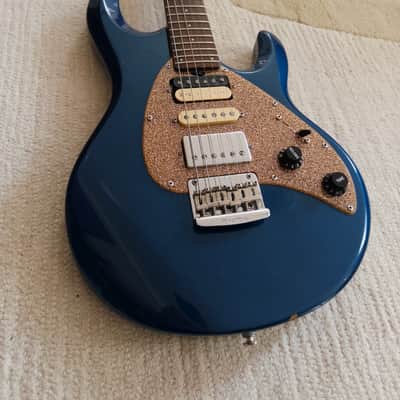 Ernie Ball Music Man Silhouette 2002 Blue Pearl Hardtail image 2