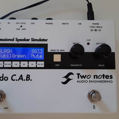 Two Notes Torpedo C.A.B. Speaker Simulator Pedal 2010s - White/Black image 1