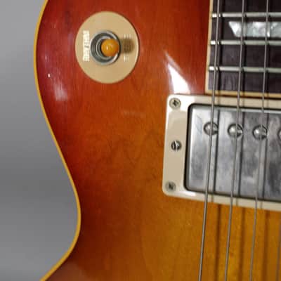 1999 Gibson 40th Anniversary 1959 Reissue Les Paul R9 Plain Top Washed Cherry Sunburst w/OHSC image 15