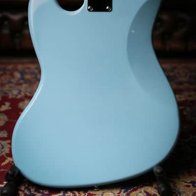 Vintage VJ74 Reissued Bass Laguna Blue Matching Colour Headstock image 5