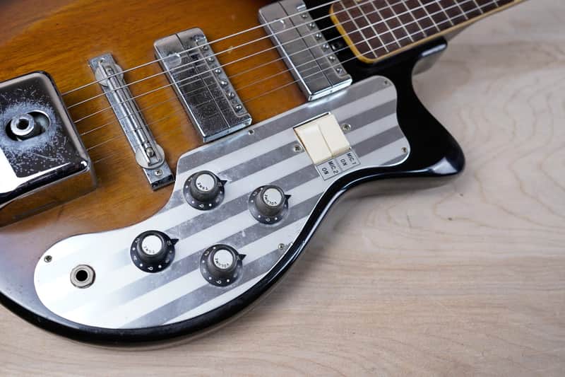 Teisco MJ-2L 1960's Sunburst Vintage Made in Japan MIJ w/ Bag | Reverb
