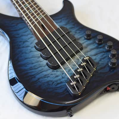 Dingwall Custom ABZ 5 Natural to Blue Burst QM image 11
