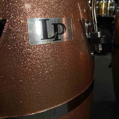 ~NEW~ LP Latin Percussion Martin Cohen Signature Quinto/Conga/Tumba Trio Set in Champagne Sparkle image 4
