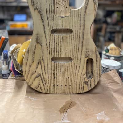 Madlad Instruments Grain Stained "Double Single" Precision Bass Semi-Gloss Finished Body (made with pride in north Texas) image 1