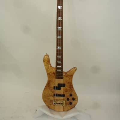 Spector Euro 4 LX 4-String Electric Bass Guitar, Poplar Burl Natural Gloss w/ Bag image 2