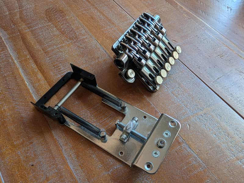 Ibanez ZR Trem Guitar Locking Tremolo Bridge CLEAN But Missing Parts image 1