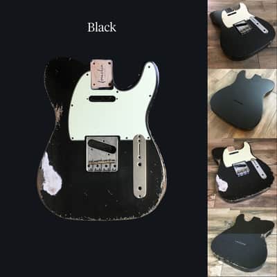Made to Order - FRANCHIN Mars guitar body Relic Aged 100% Nitro Lacquer (Butterscotch/ Sunburst/ Black/ White/ Blue/ Green/ Yellow/ Red/ Pink/ Burgundy/ Purple/ Gold/ Silver, etc.) Basswood Poplar Telecaster-Tele-T-Style Made in Italy image 5