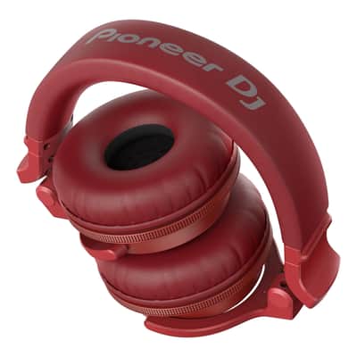 Pioneer HDJ-CUE1BT DJ Headphones w Bluetooth Wireless in Matte Red image 3