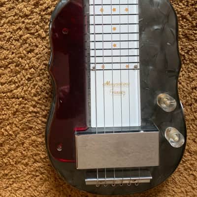 Magnatone Varsity Lap Steel and Amp Set 1950 Grey Pearloid image 4