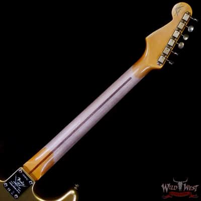 Fender Custom Shop Limited Edition 70th Anniversary 1954 Hardtail Stratocaster Relic Aztec Gold 7.30 LBS image 5