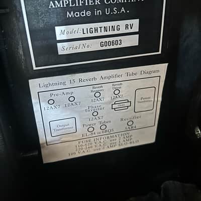 Matchless Lightning Reverb 2000s - Black and White image 3