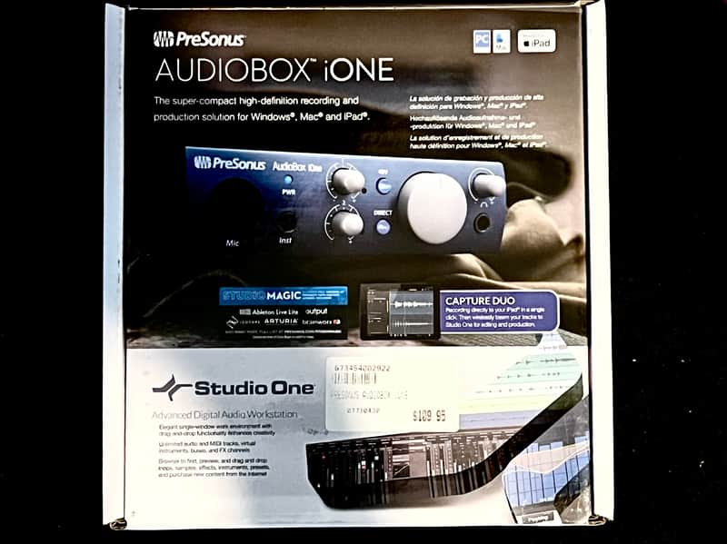 PreSonus AudioBox iOne USB Audio Interface 2014 - Present - Blue image 1
