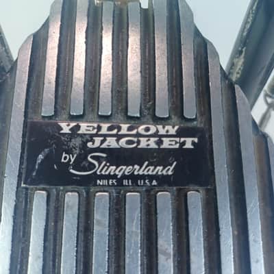 Slingerland Yellow Jacket Bass Drum Pedal Vintage 70s Niles,IL USA Double-Spring image 2
