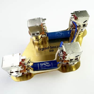 Gibson Les Paul JP (Jimmy Page) Wiring Harness - With Toggle & Output Jack - Copper image 5