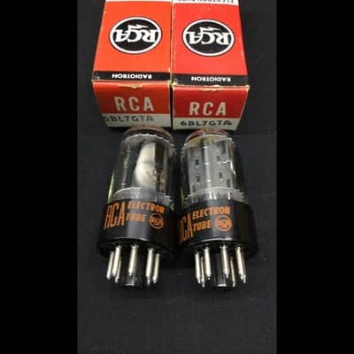 MATCHED PAIR RCA 6BL7GTA Vintage Audio Radio Vacuum Tubes TESTED D.9601 image 1