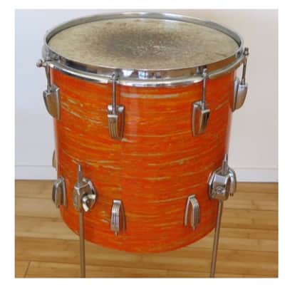 Ludwig The Doors, John Densmore, Robbie Krieger Played Ludwig 22,13,16,5×14 Supraphonic. Documented!! 1968 - Mod Orange image 11