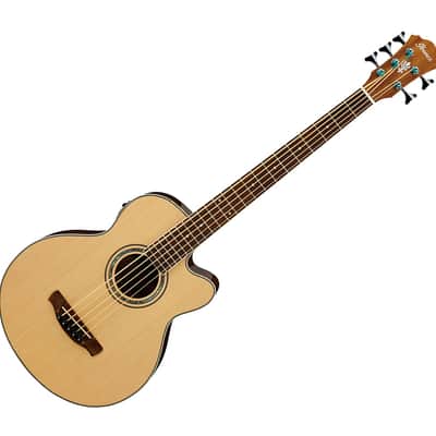 Used Ibanez AEB105ENT AE Acoustic-Electric 5-String Bass - Natural image 1