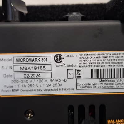Markbass Micromark 801 60-Watt 1x8" Bass Combo 2010s - Black image 4