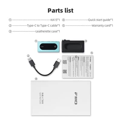 FiiO KA15 Portable DAC and Headphone Amplifier (Blue) image 8