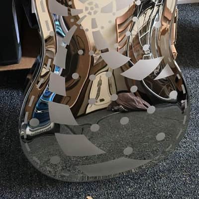National Reso-Phonic Style 1 EXPLODING PALM Tricone 2023 Mirror Nickel On Brass - IN STOCK NOW! image 8