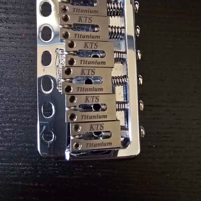 Wilkinson Strat Bridge with Titanium saddles image 2